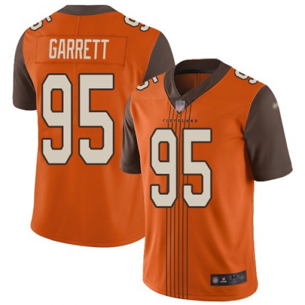Nike Browns #95 Myles Garrett Orange Alternate Men's Stitched NFL Limited City Edition Jersey