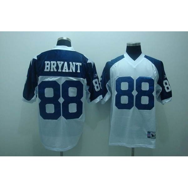 Cowboys #88 Dez Bryant White Thanksgiving Stitched Throwback NFL Jersey