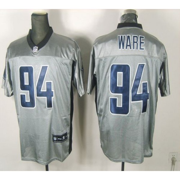 Cowboys #94 DeMarcus Ware Grey Shadow Stitched NFL Jersey