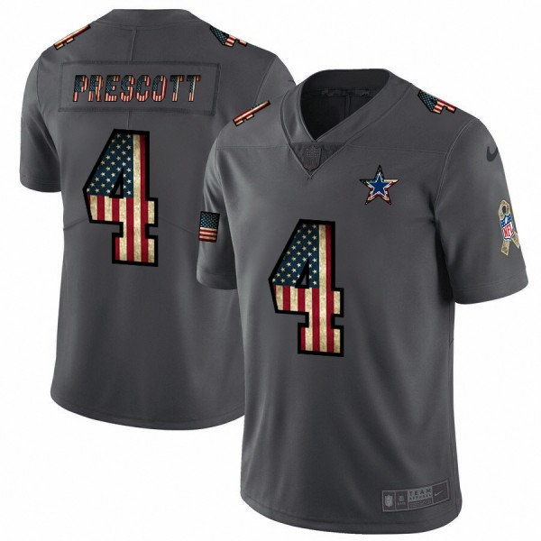 العاب بلاي ستيشن  حرب Nike Cowboys #4 Dak Prescott Camo Women's Stitched NFL Limited 2018 Salute to Service Jersey اطفال السعودية