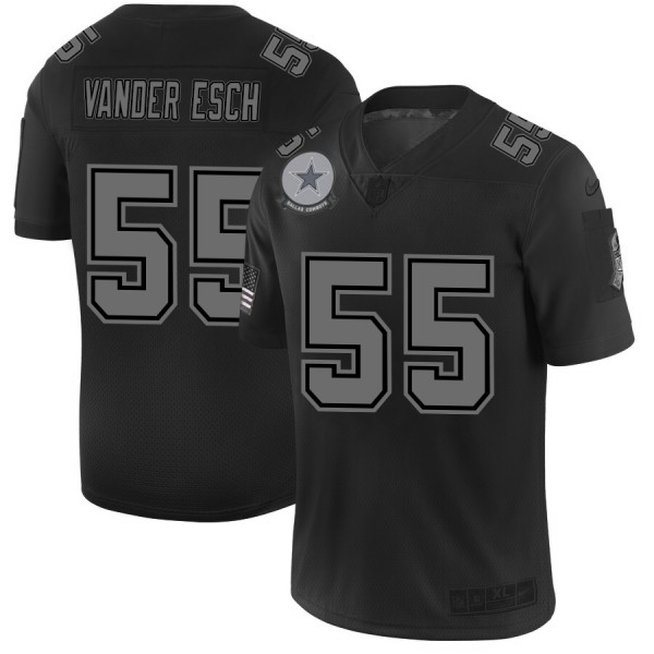 Dallas Cowboys #55 Leighton Vander Esch Men's Nike Black 2019 Salute to Service Limited Stitched NFL Jersey