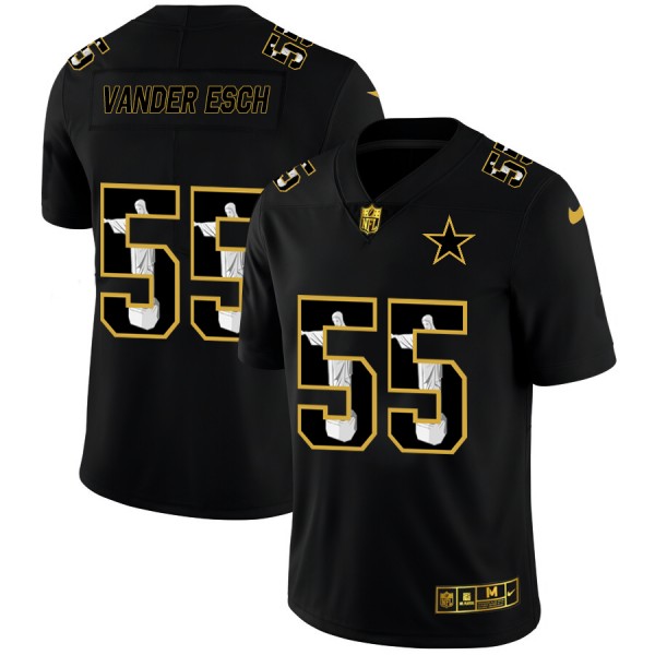 Dallas Cowboys #55 Leighton Vander Esch Nike Carbon Black Vapor Cristo Redentor Limited NFL Jersey