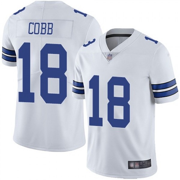 Nike Cowboys #18 Randall Cobb White Men's Stitched NFL Vapor Untouchable Limited Jersey