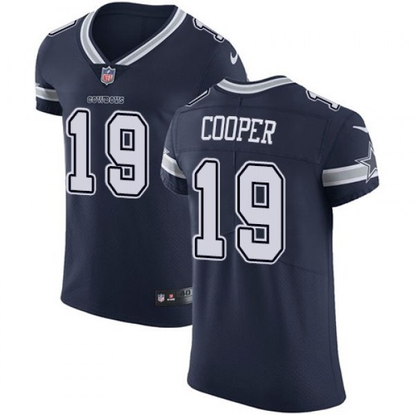 Nike Cowboys #19 Amari Cooper Navy Blue Team Color Men's Stitched NFL Vapor Untouchable Elite Jersey