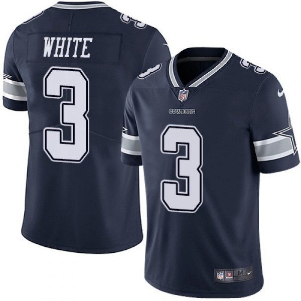 Nike Cowboys #3 Mike White Navy Blue Team Color Men's Stitched NFL Vapor Untouchable Limited Jersey