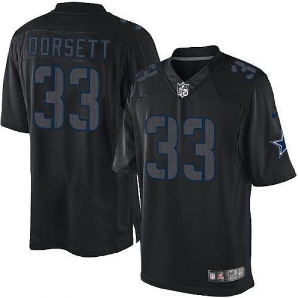 Nike Cowboys #33 Tony Dorsett Black Men's Stitched NFL Impact Limited Jersey