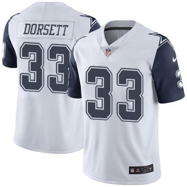Nike Cowboys #33 Tony Dorsett White Men's Stitched NFL Limited Rush Jersey