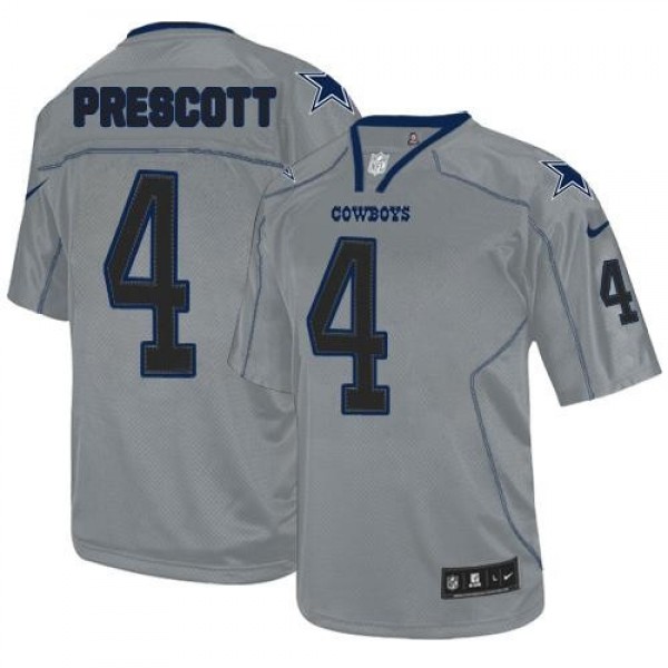 فرست كوم Nike Cowboys #4 Dak Prescott Lights Out Grey Men's Stitched NFL ... فرست كوم