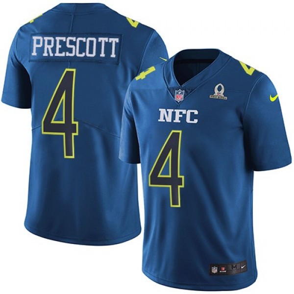 Nike Cowboys #4 Dak Prescott Navy Men's Stitched NFL Limited NFC 2017 Pro Bowl Jersey