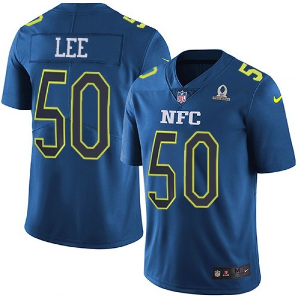 Nike Cowboys #50 Sean Lee Navy Men's Stitched NFL Limited NFC 2017 Pro Bowl Jersey