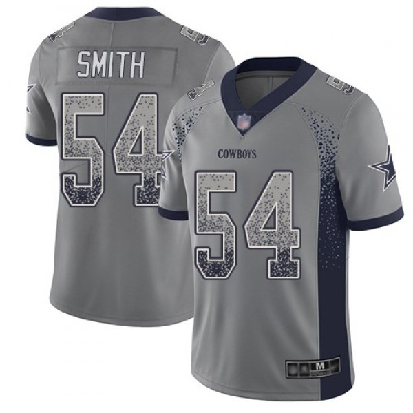 Nike Cowboys #54 Jaylon Smith Gray Men's Stitched NFL Limited Rush Drift Fashion Jersey