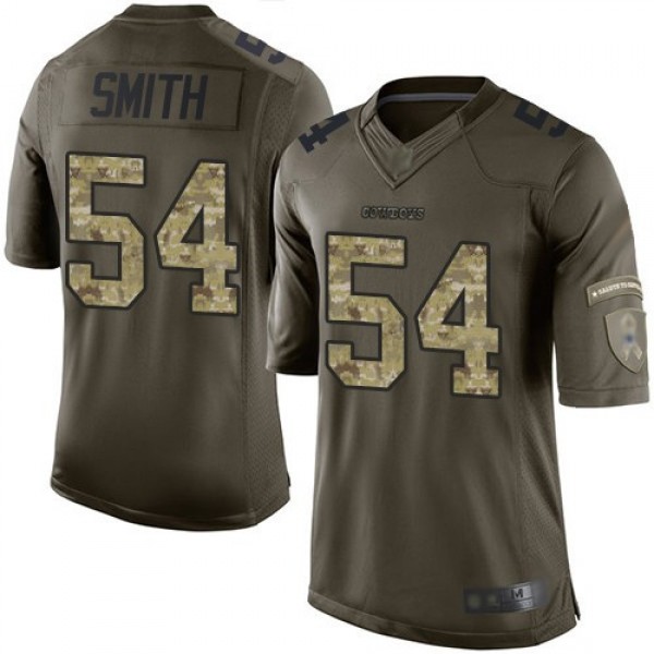 Nike Cowboys #54 Jaylon Smith Green Men's Stitched NFL Limited 2015 Salute to Service Jersey