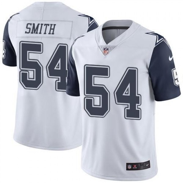 Nike Cowboys #54 Jaylon Smith White Men's Stitched NFL Limited Rush Jersey