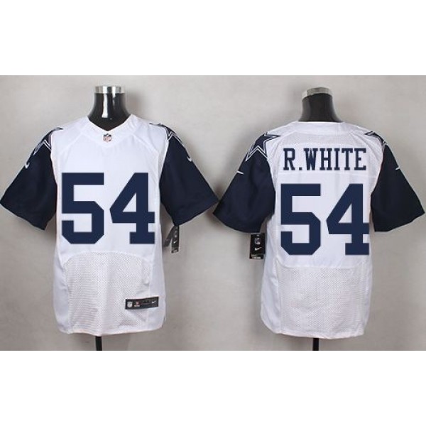Nike Cowboys #54 Randy White White Men's Stitched NFL Elite Rush Jersey