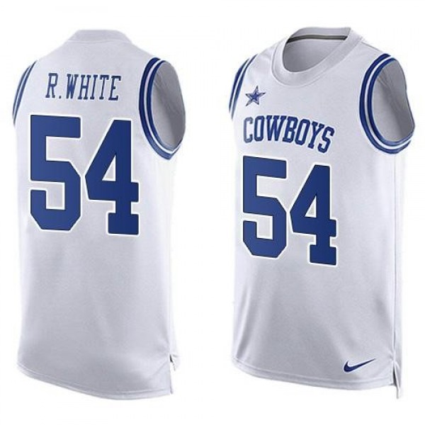Nike Cowboys #54 Randy White White Men's Stitched NFL Limited Tank Top Jersey