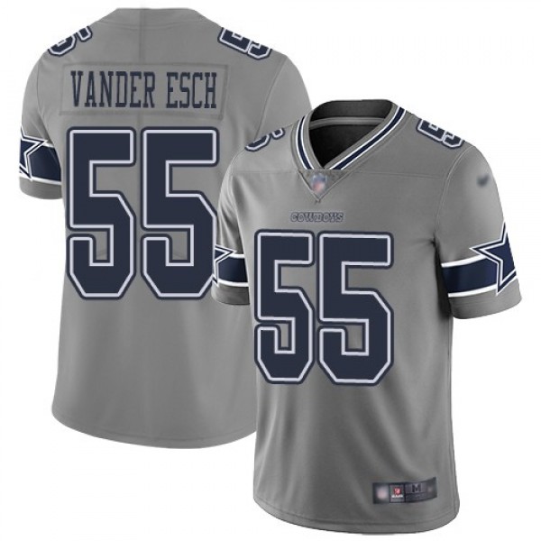 Nike Cowboys #55 Leighton Vander Esch Gray Men's Stitched NFL Limited Inverted Legend Jersey