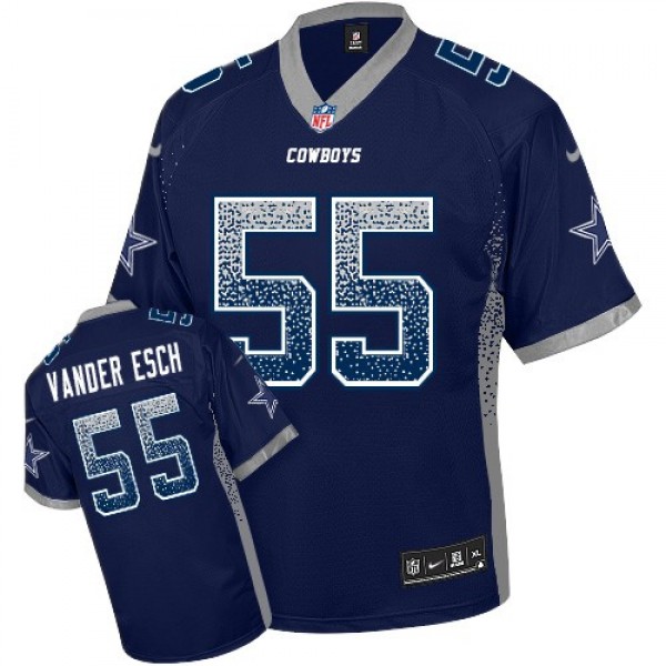 Nike Cowboys #55 Leighton Vander Esch Navy Blue Team Color Men's Stitched NFL Elite Drift Fashion Jersey