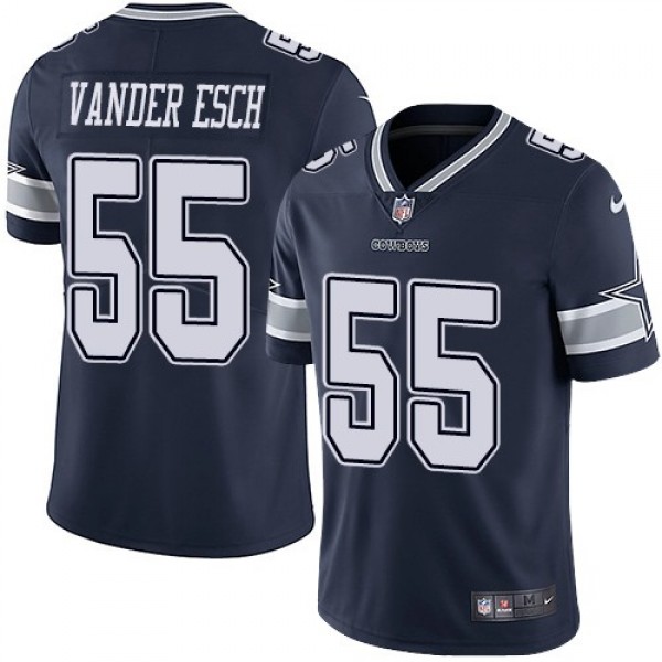 Nike Cowboys #55 Leighton Vander Esch Navy Blue Team Color Men's Stitched NFL Vapor Untouchable Limited Jersey