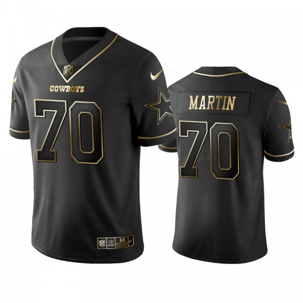 Nike Cowboys #70 Zack Martin Black Golden Limited Edition Stitched NFL Jersey