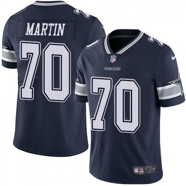 Nike Cowboys #70 Zack Martin Navy Blue Team Color Men's Stitched NFL Vapor Untouchable Limited Jersey