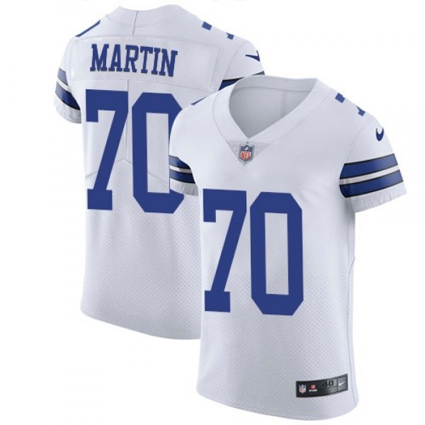 Nike Cowboys #70 Zack Martin White Men's Stitched NFL Vapor Untouchable Elite Jersey