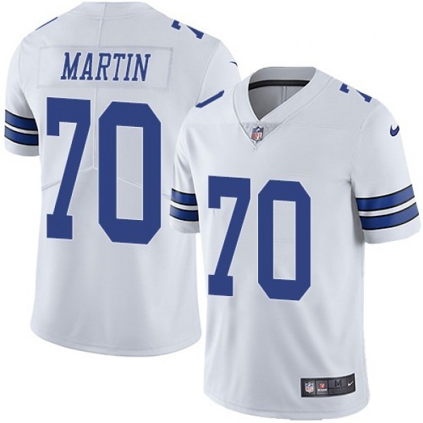 Nike Cowboys #70 Zack Martin White Men's Stitched NFL Vapor Untouchable Limited Jersey