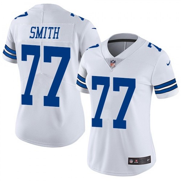 Women's Cowboys #77 Tyron Smith White Stitched NFL Vapor Untouchable Limited Jersey