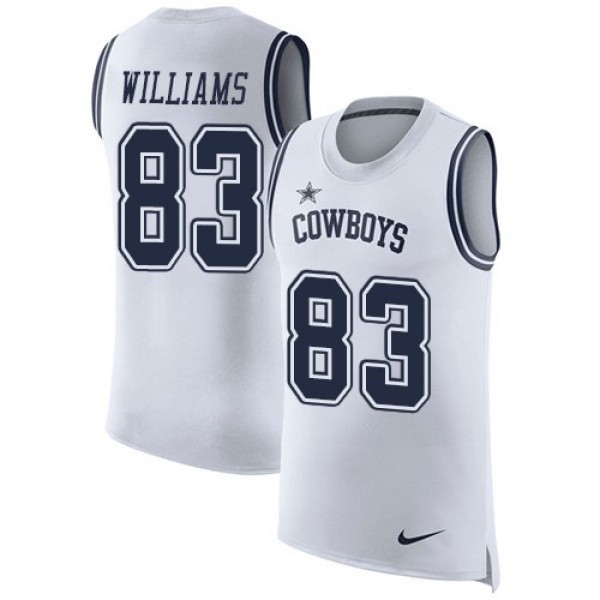 Nike Cowboys #83 Terrance Williams White Men's Stitched NFL Limited Rush Tank Top Jersey