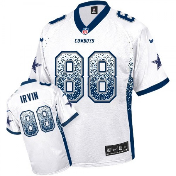 Nike Cowboys #88 Michael Irvin White Men's Stitched NFL Elite Drift Fashion Jersey