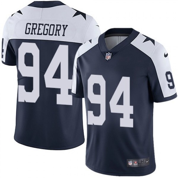 Nike Cowboys #94 Randy Gregory Navy Blue Thanksgiving Men's Stitched NFL Vapor Untouchable Limited Throwback Jersey