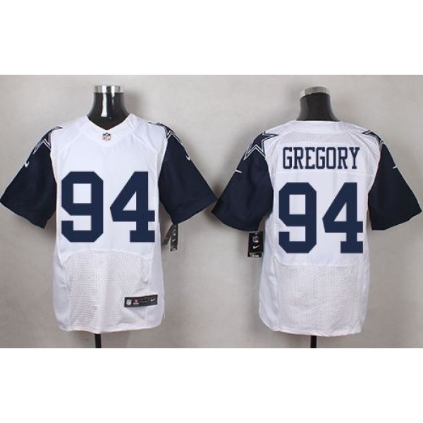 Nike Cowboys #94 Randy Gregory White Men's Stitched NFL Elite Rush Jersey