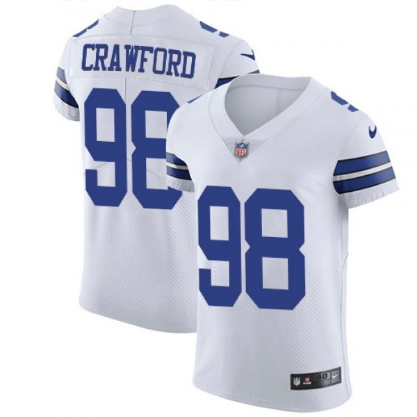 Nike Cowboys #98 Tyrone Crawford White Men's Stitched NFL Vapor Untouchable Elite Jersey