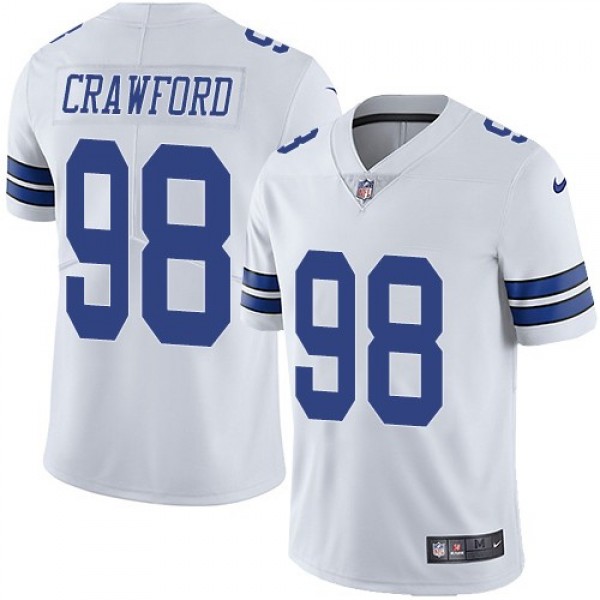 Nike Cowboys #98 Tyrone Crawford White Men's Stitched NFL Vapor Untouchable Limited Jersey
