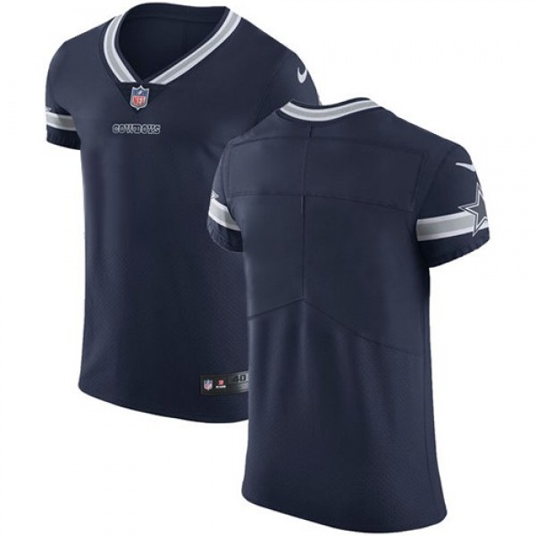 Nike Cowboys Blank Navy Blue Team Color Men's Stitched NFL Vapor Untouchable Elite Jersey