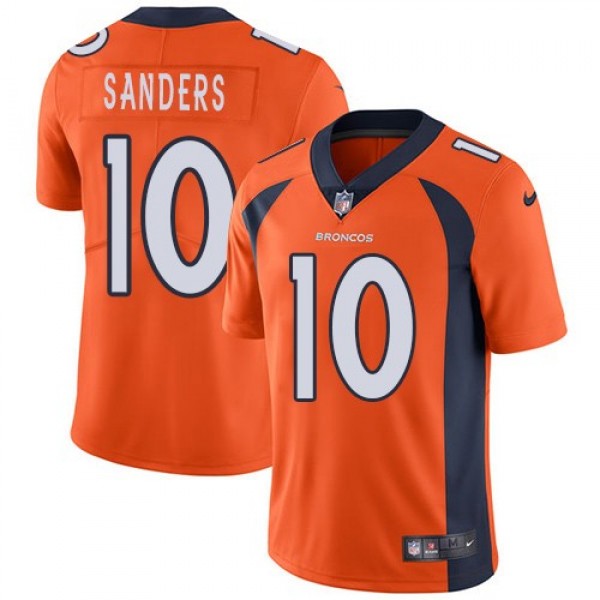 Nike Broncos #10 Emmanuel Sanders Orange Team Color Men's Stitched NFL Vapor Untouchable Limited Jersey