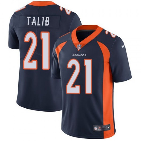 Nike Broncos #21 Aqib Talib Navy Blue Alternate Men's Stitched NFL Vapor Untouchable Limited Jersey