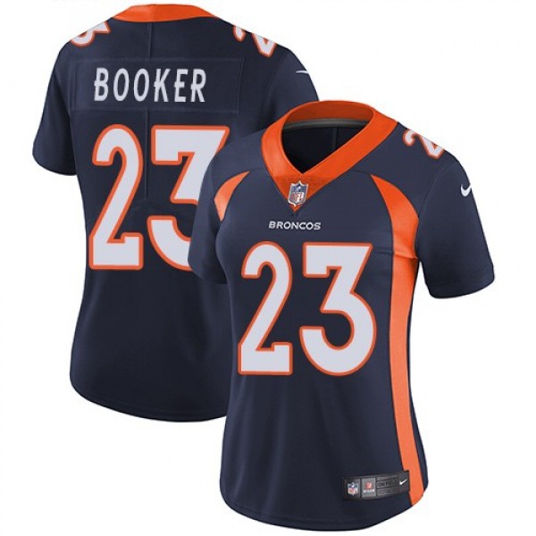 Women's Broncos #23 Devontae Booker Blue Alternate Stitched NFL Vapor Untouchable Limited Jersey