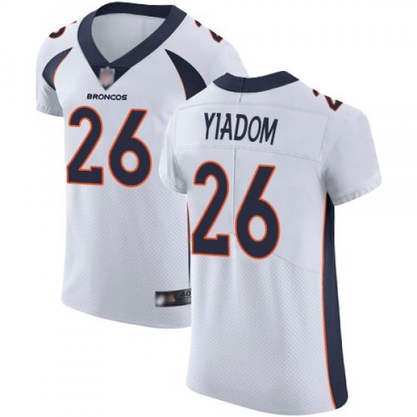 Nike Broncos #26 Isaac Yiadom White Men's Stitched NFL Vapor Untouchable Elite Jersey