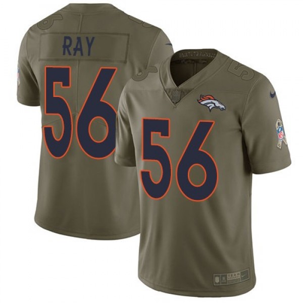 Nike Broncos #56 Shane Ray Olive Men's Stitched NFL Limited 2017 Salute to Service Jersey