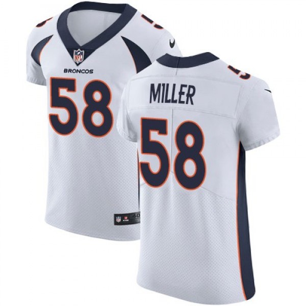 Nike Broncos #58 Von Miller White Men's Stitched NFL Vapor Untouchable Elite Jersey