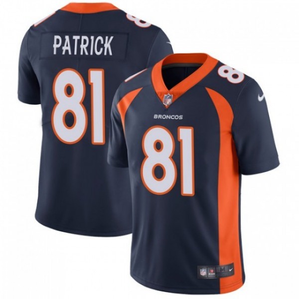 Nike Broncos #81 Tim Patrick Navy Blue Alternate Men's Stitched NFL Vapor Untouchable Limited Jersey