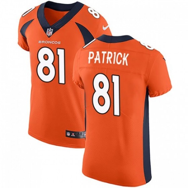 Nike Broncos #81 Tim Patrick Orange Team Color Men's Stitched NFL Vapor Untouchable Elite Jersey