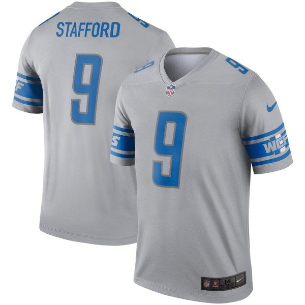 ساعات مستعملة للبيع في جدة Nike Lions #9 Matthew Stafford Gray Men's Stitched NFL Limited Inverted Legend 100th Season Jersey شابو