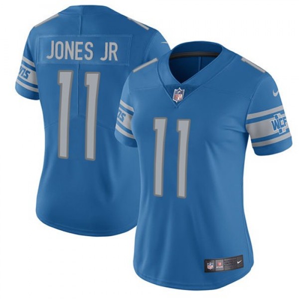 Women's Lions #11 Marvin Jones Jr Light Blue Team Color Stitched NFL Vapor Untouchable Limited Jersey