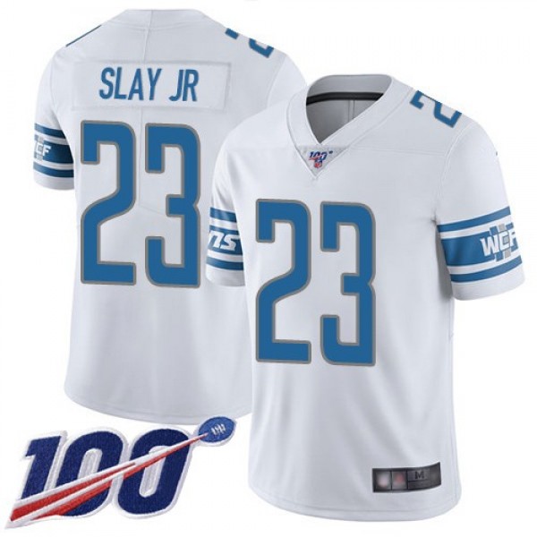 شطرطون ملون Nike Lions #23 Darius Slay Jr White Men's Stitched NFL 100th ... شطرطون ملون