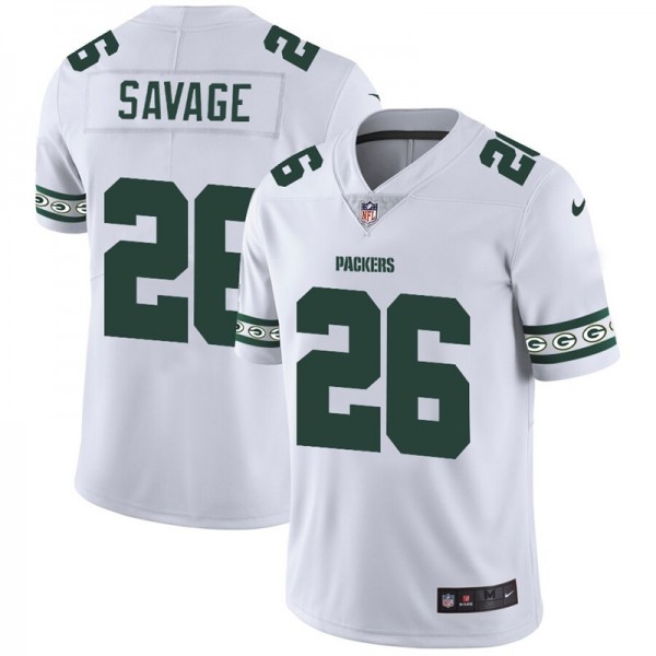 Green Bay Packers #26 Darnell Savage Jr Nike White Team Logo Vapor Limited NFL Jersey