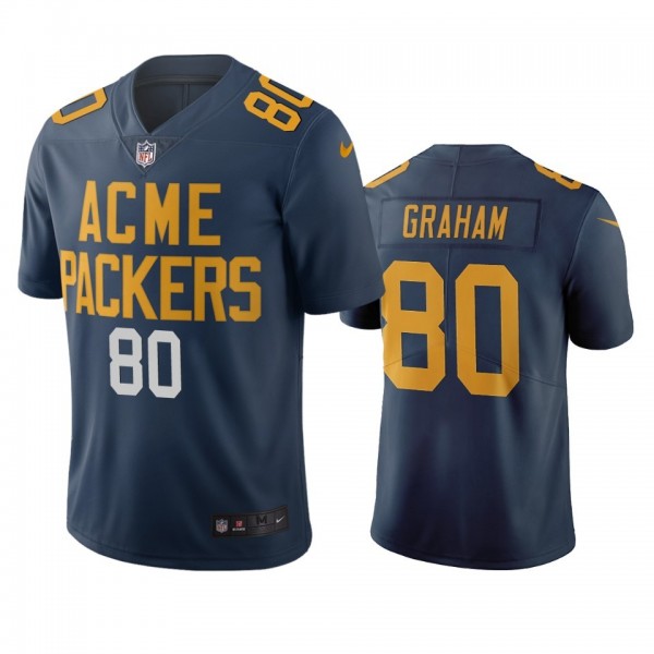 Green Bay Packers #80 Jimmy Graham Navy Vapor Limited City Edition NFL Jersey