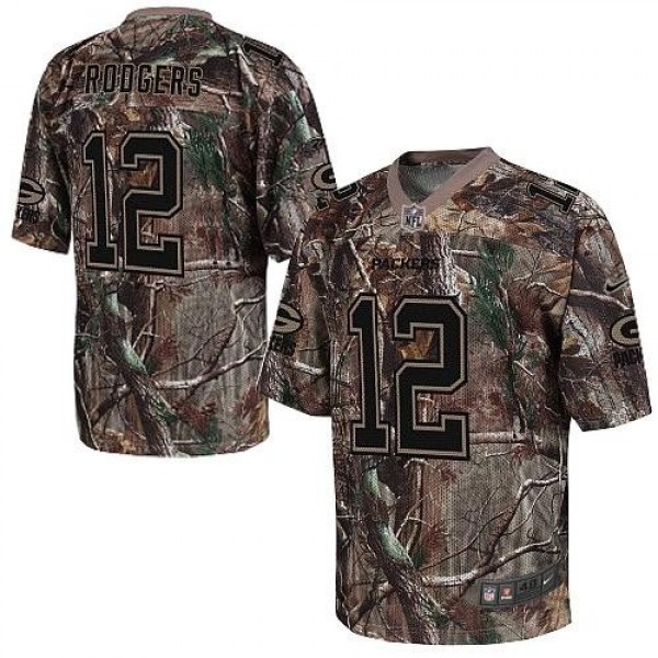 Nike Packers #12 Aaron Rodgers Camo Men's Stitched NFL Realtree Elite Jersey