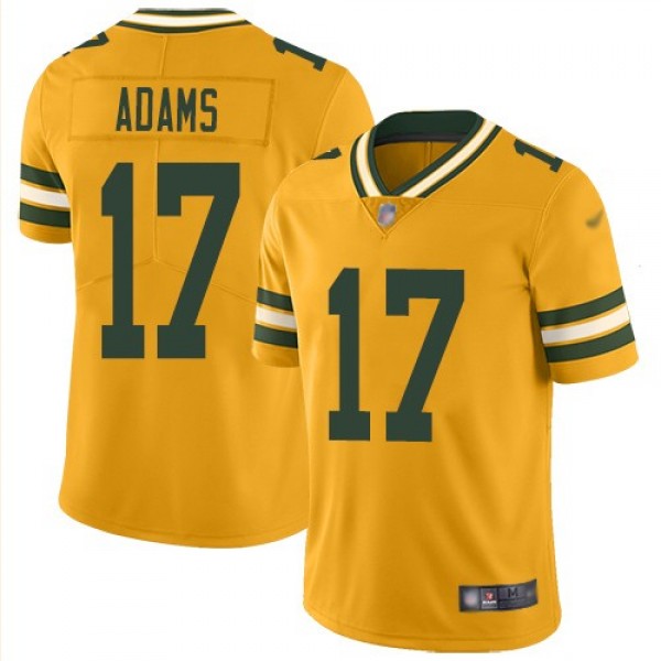 Nike Packers #17 Davante Adams Gold Men's Stitched NFL Limited Inverted Legend Jersey