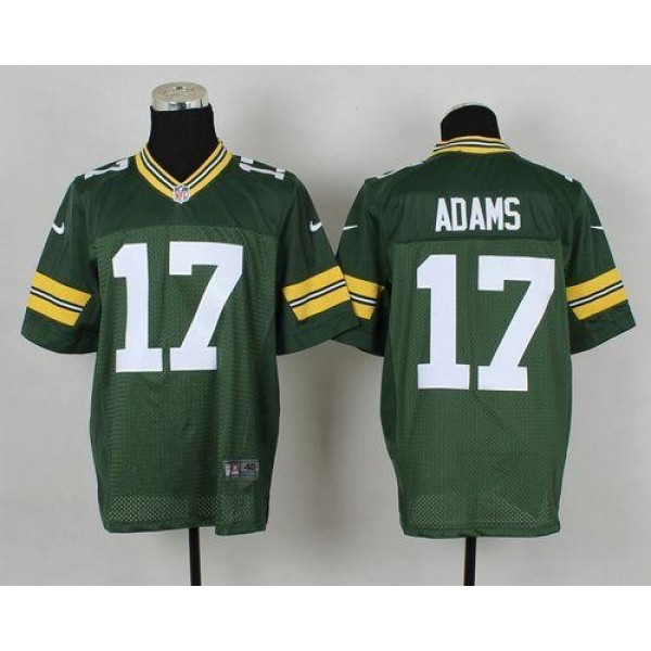 Nike Packers #17 Davante Adams Green Team Color Men's Stitched NFL Elite Jersey